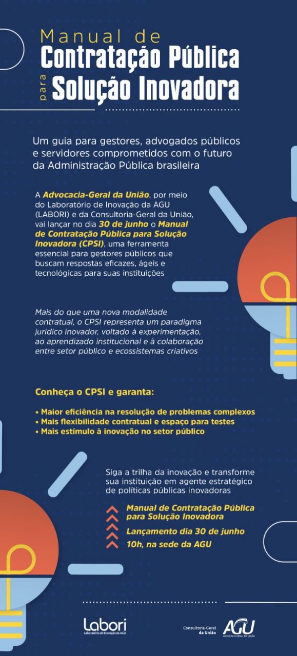 Lançamento - Manual de Contratação Pública para Solução Inovadora