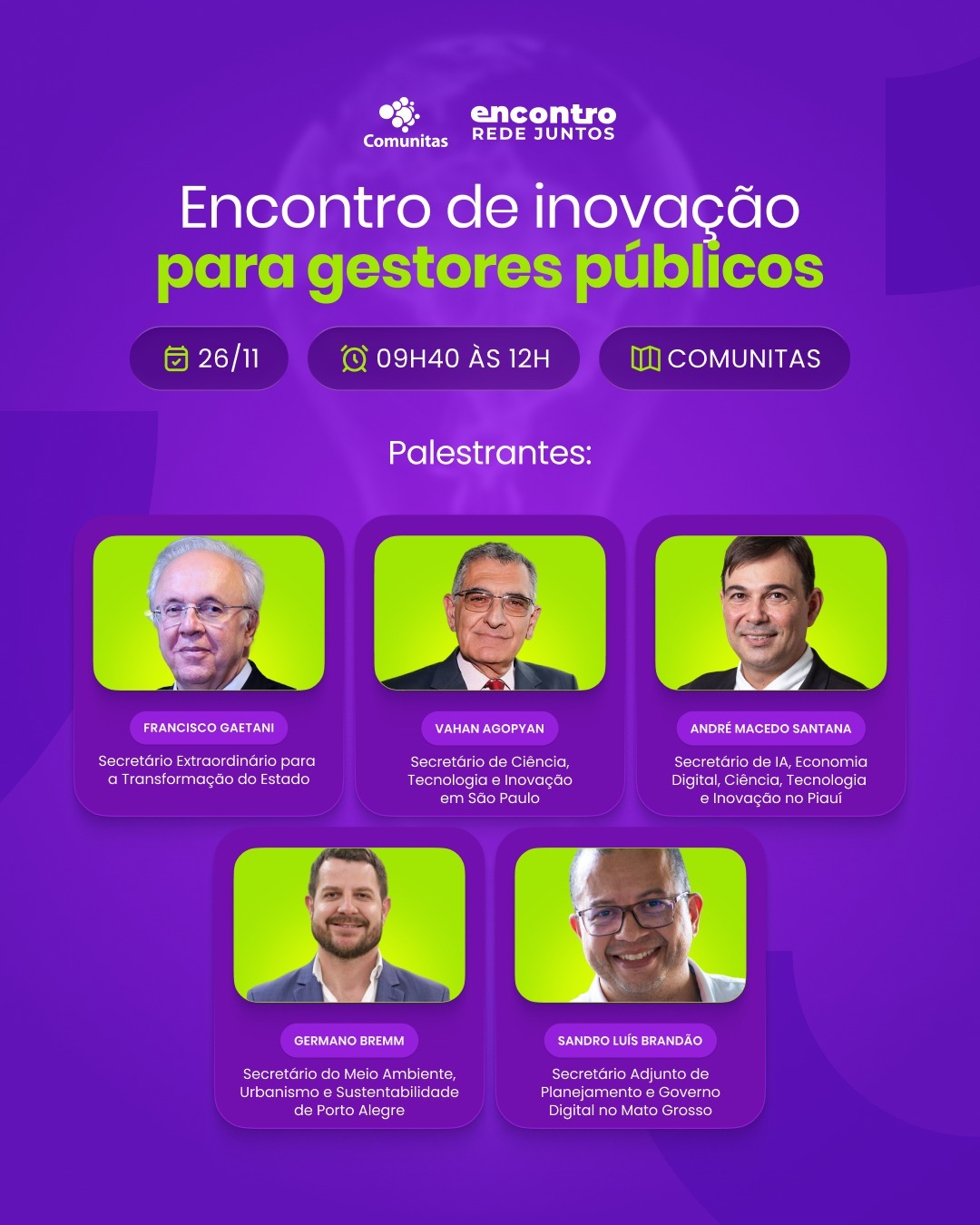 Encontro de Inovação para Gestores Públicos
