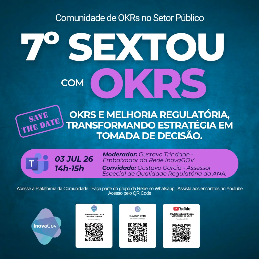 Sextou com OKRs - Rede InovaGov